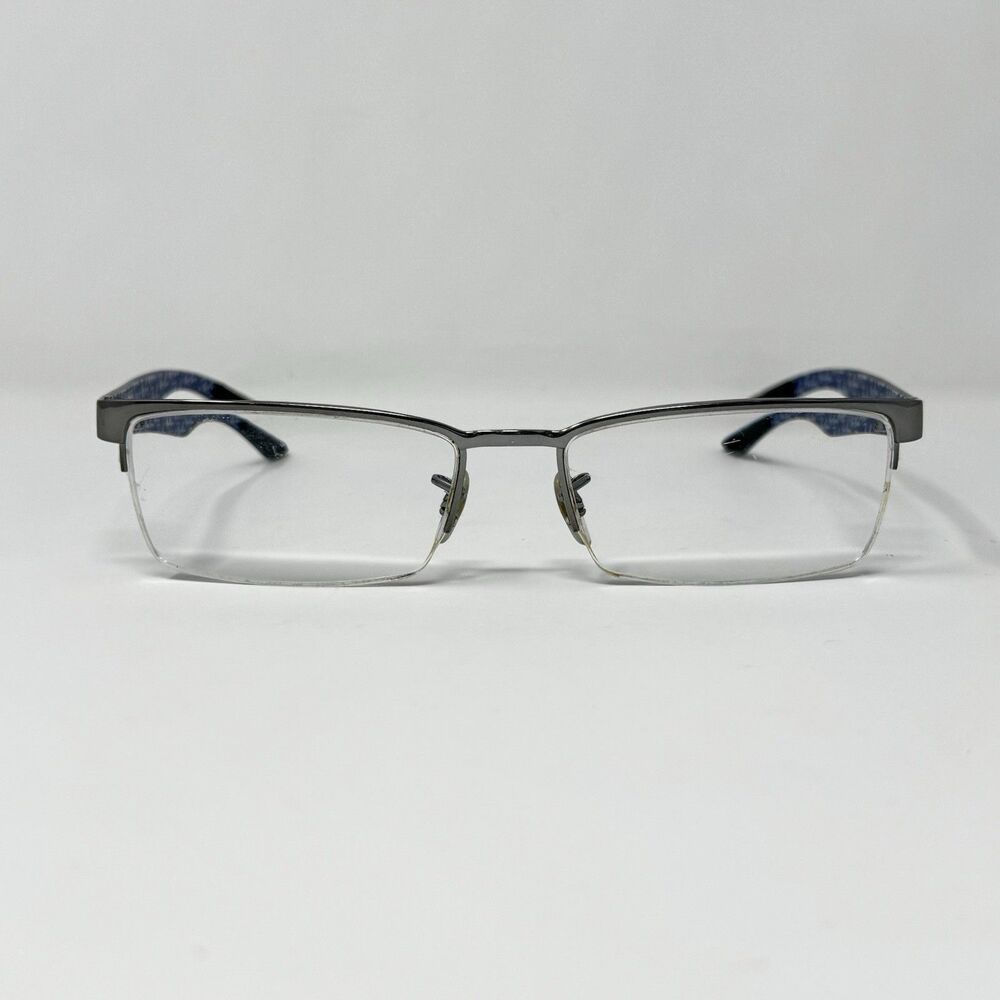 Ray-Ban RB8412 2502 Gunmetal Blue Carbon Fiber Eyeglass Frames 54-17-145 (B)
